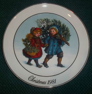 vintage avon christmas collector plate 1981  2