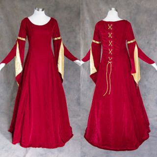medieval renaissance gown dress costume lotr wedding s