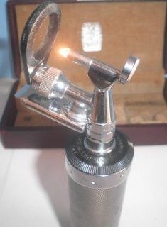 vintage welch allyn ophthalmoscope otoscope w case 