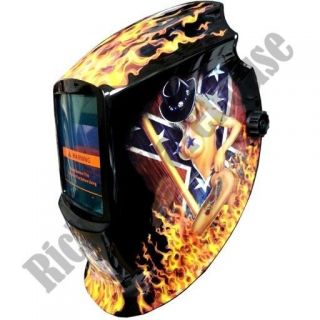 Solar Auto Darkening Welding Helmet MMA ARC TIG MAG MIG Flame Rebel 