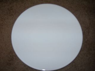 Ikea Four White Dinner Plates Coupe Shape 10 1/4 