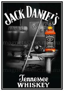 jack daniels whiskey pool room new fridge magnet from australia