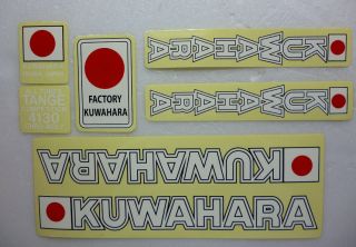   BMX Decal Sticker for KUWAHARA KZ 1 2 white JAPAN frame seat post