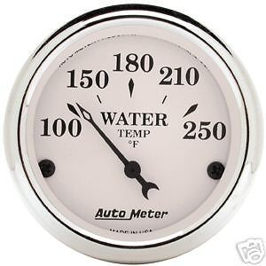 1638 auto meter old tyme white water temp gauge time