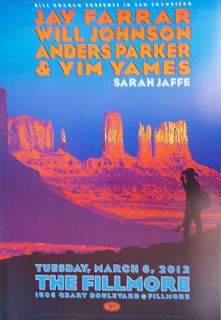 Newly listed JAY FARRAR FILLMORE POSTER Will Johnson YIM YAMS Anders 