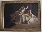 Original William Wolk oil painting ballerina ballerinas