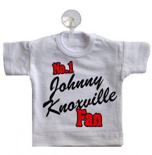 No 1 Johnny Knoxville Fan Mini T Shirt for Car Window CHOOSE ANY TEXT