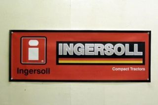 vintage ingersoll logo compact tractor banner  20