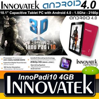 4GR Innovatek InnoPadi10 10.1 Tablet PC 1.5Ghz 2160p HDMI Capacitive 