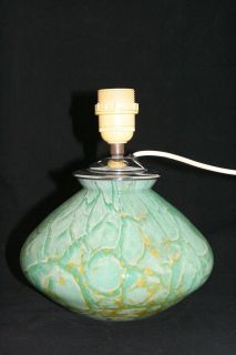 art deco WMF IKORA glass lamp base, 1930s Germany
