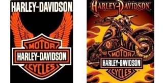 Brand New Original Licensed Harley Davidson Queen/Twin size Luxury 