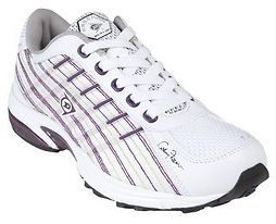 DUNLOP FREEDOM LADIES SHOES / RUNNERS / SNEAKERS WHITE/GRAPE AUS SIZE 