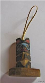 new rustic wood carved totem pole mini magnet ornamen t