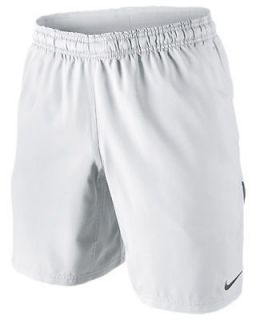New Nike Mens Dri Fit Stay Cool N.E.T. 9 Woven Shorts  White/Black 