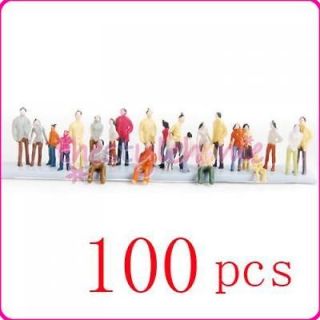 100 painted model people train scenery set scale 1 150