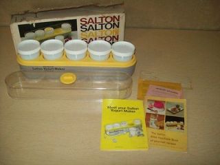 Vintage~Salton yogurt maker~Thermostat Controlled~Instructions~Recipes 