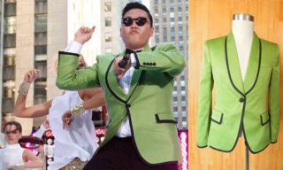 PSY halloween tuxedo Gangnam Style Party Dance Costume Green jacket 