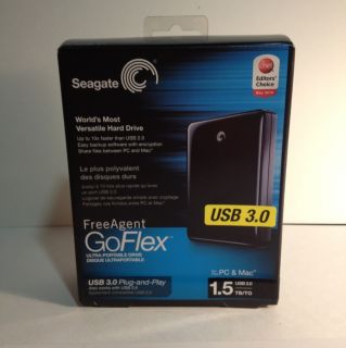 Seagate FreeAgent GoFlex 1 5 TB External Hard Drive New in The Box 