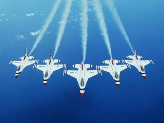 usaf f 16 thunderbirds f rom the 57th wing nellis afb nv