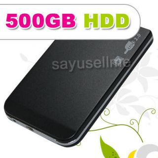 500GB HDD USB 2 5 External Portable 5400RPM Hard Drive