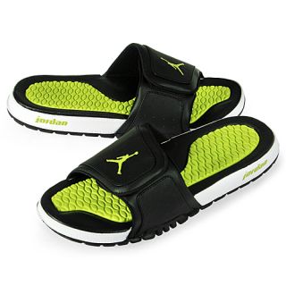 Nike Jordan Hydro 2 Mens Size 12 Black Green Sandals Slides Slippers 