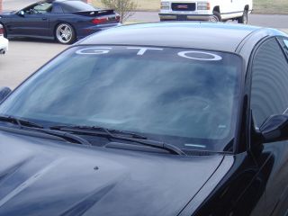 Pontiac GTO Windshield Banner 2004 2006