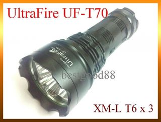 UltraFire uf T70 XM L T6 LED x3 18650 Flashlight 2500LUMENS