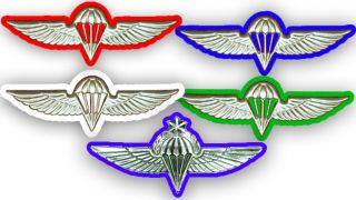 Israel IDF Army Free Faller Parachute Wings Qualification Badge Pin 