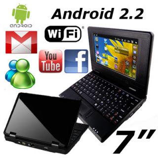    Android 2 2 VIA 8650 Flash 10 1 256MB Wifi Mini Netbook Laptop BK