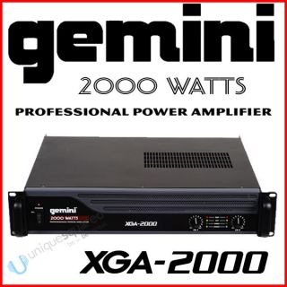 Gemini XGA 2000 Watt Stereo 2 Channel Power Amplifier