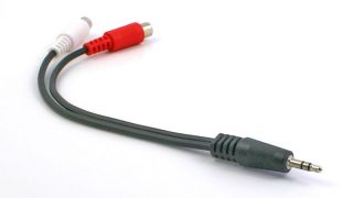 Stereo Audio 3 5mm Mini 2 RCA Female Y Breakout Adapter Cable YM 