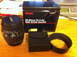 Sigma Aspherical Macro 28 80mm F 3 5 5 6 Lens for Pentax