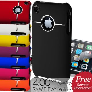   Hard Case Cover Fits Apple iPhone 3G 3GS Free Screen Guard