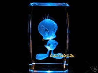 3D Laser Crystal Tweety Bird Christmas X mas Gift
