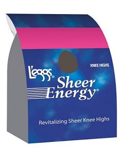 Eggs Sheer Energy Knee Highs Reinforced Toe 5 Pack Style 13478 