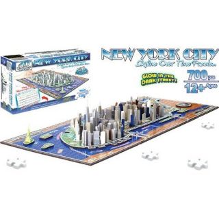 4D Cityscape New York City Skyline Time Puzzle 700 Pcs