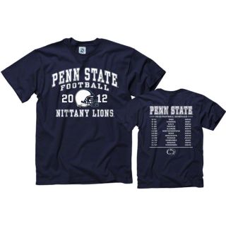 Penn State Nittany Lions 2012 Football Season Schedule T Shirt
