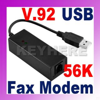 56K USB External V 92 V 90 Dial Up Voice Fax Data Modem