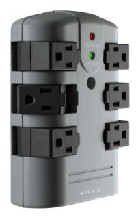 Belkin Pivot Wall Mounted Surge Protector 6 Outlets