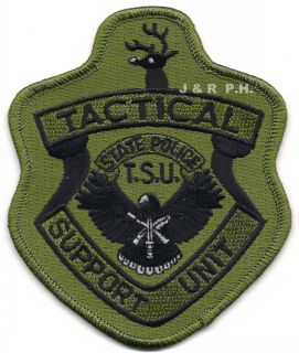 Vermont State Police   Tactical Support Unit shoulder police patch 