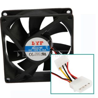 New 80mm IDE Chassis Fan Cooling for Computer PC Host 4 Pins