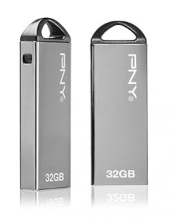 PNY 64GB Micro Metal Attache USB 2 0 Flash Drive