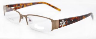 Womans 3736 Half Rim Crystal Optical Eyeglasses Frames