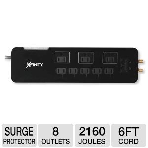 xfinity 8 outlet home theater surge protector note the condition of 