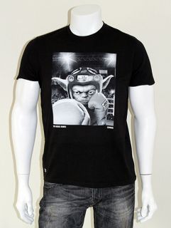 Chunk Star Wars XV11 Rebel Games Yoda Boxing Print T Shirt s XXL Black 