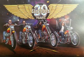 David Mann Art Easyriders 20th Anniversary Print Harley Davidson HD H 