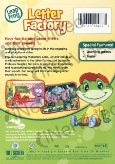 leap frog letter factory learn letters and new dvd original title leap 