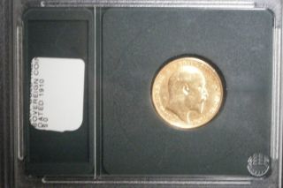 1910 Sovereign King Edward VII Gold Coin