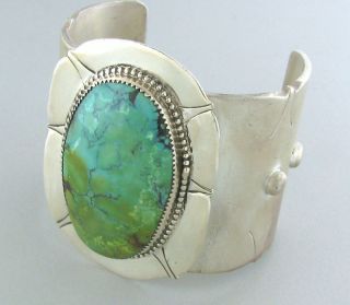 Martinez Sterling Silver Turquoise Cuff Bracelet