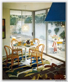 1973 Modern Home Interiors Boho Rich Hippie Pop Art Mid Century Old 